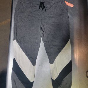 Women's Lounge Jogger Pajama Pants - by Colsie - charcoal Gray chevron- 1X